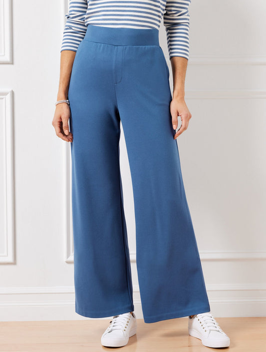 EFFORTLESS ULTRAKNIT WIDE LEG PANTS | Talbots