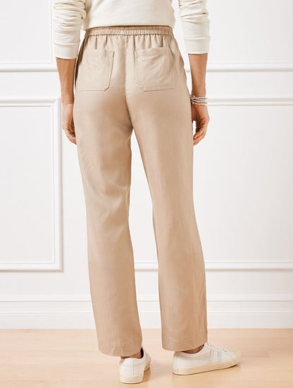 STRAIGHT LEG DRAWSTRING PANTS | Talbots