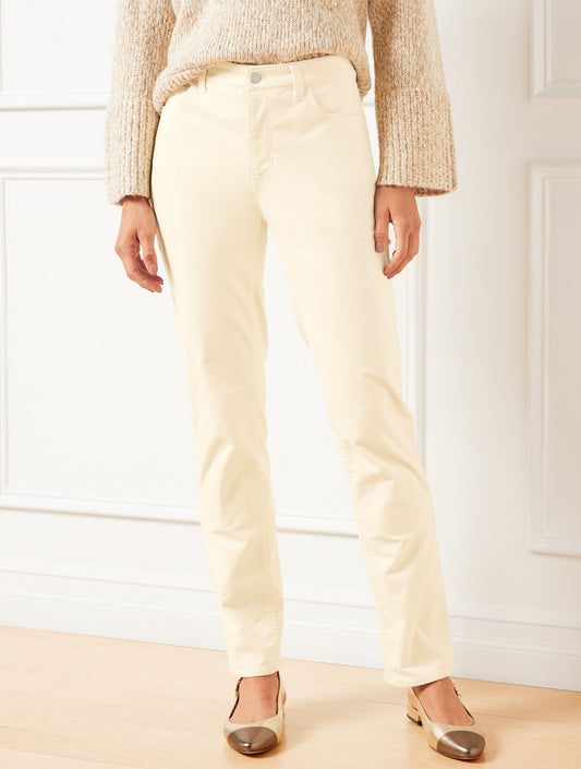 VELVETEEN STRAIGHT LEG PANTS | Talbots