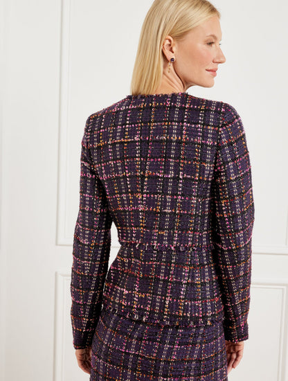 MIDNIGHT SPARKLE TWEED JACKET | Talbots