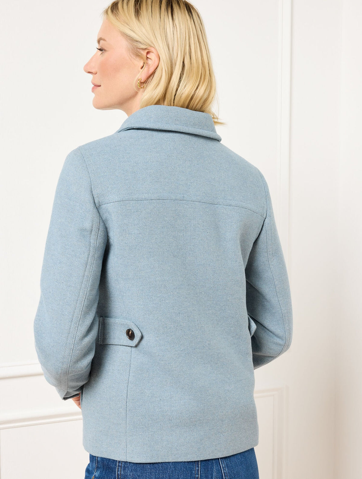 BRUSHED TWILL SHIRT JACKET | Talbots