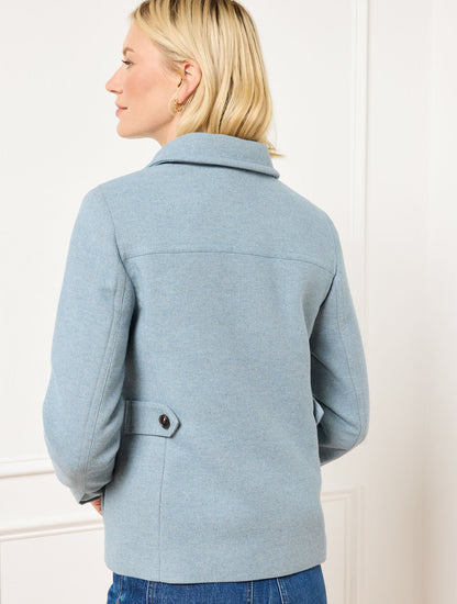 BRUSHED TWILL SHIRT JACKET | Talbots