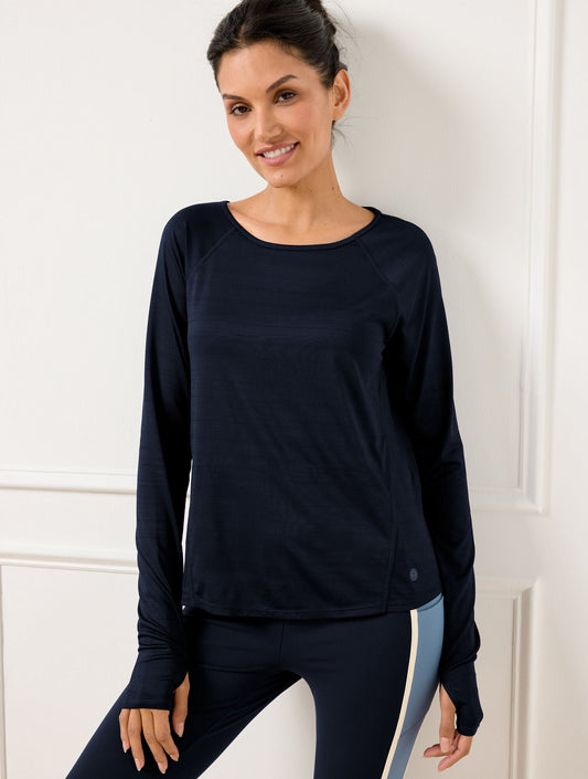 COOL SLUB ACTIVE LONG SLEEVE TEE | Talbots