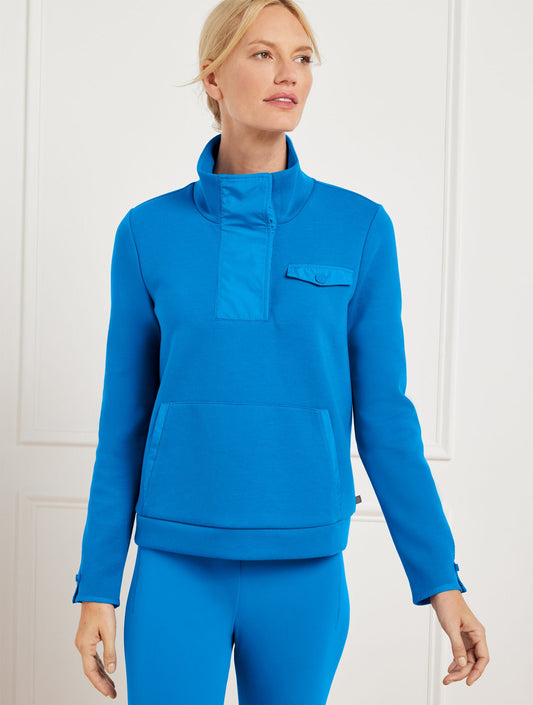BUTTON UP PULLOVER | Talbots