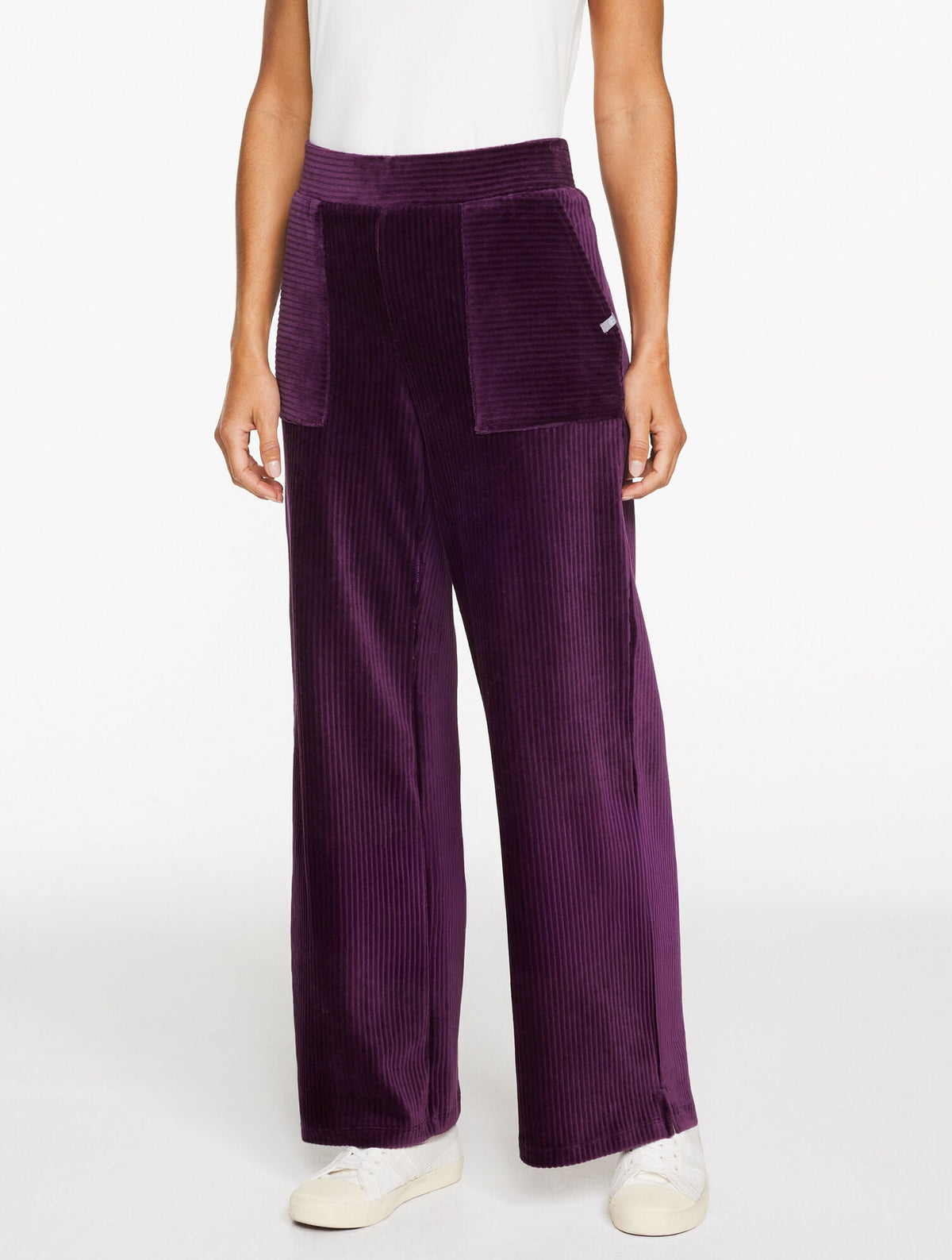 SKY LOUNGE VELOUR WIDE LEG PANTS | Talbots