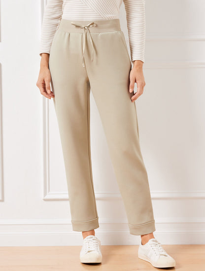 AIRKNIT STRETCH STRAIGHT LEG CUFF PANTS | Talbots