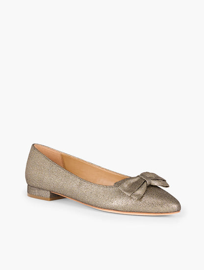 EDISON BOW FLATS - TEXTURED LAMÉ | Talbots