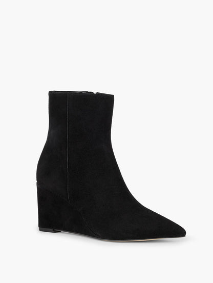 EMMA SUEDE WEDGE BOOTIE | Talbots