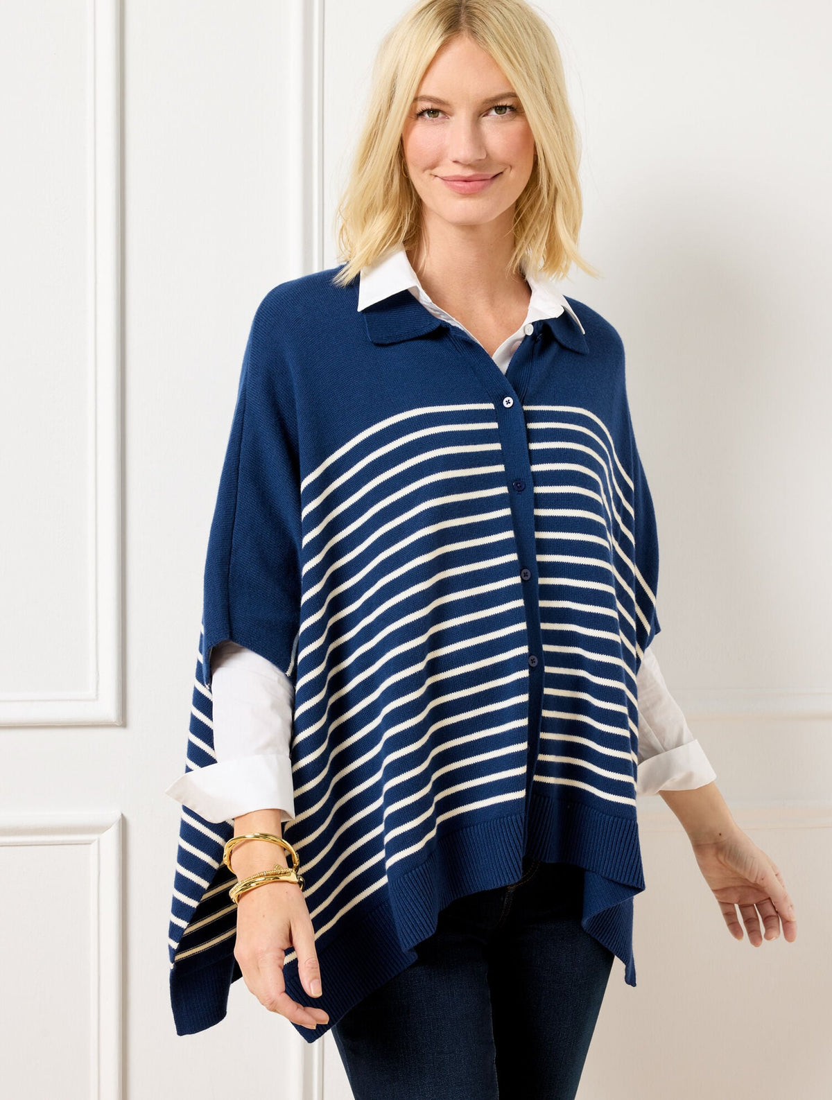 PLUS EXCLUSIVE POLO PONCHO | Talbots
