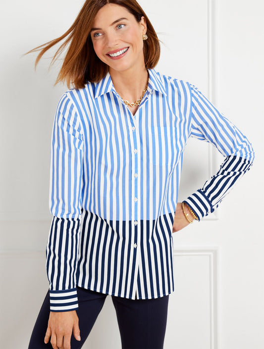 MODERN CLASSIC SHIRT - WONDER STRIPE | Talbots