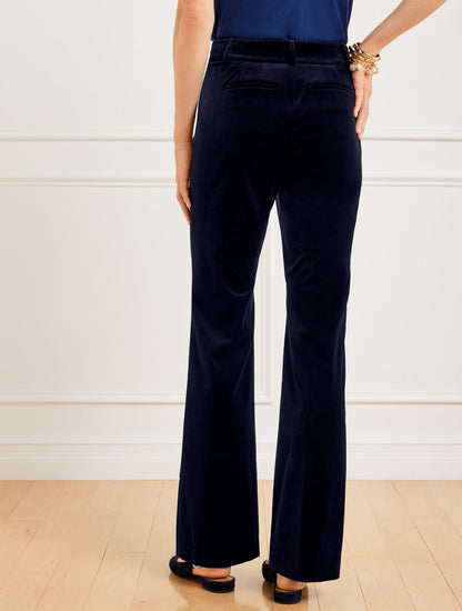 FLARE LEG VELVETEEN PANTS | Talbots