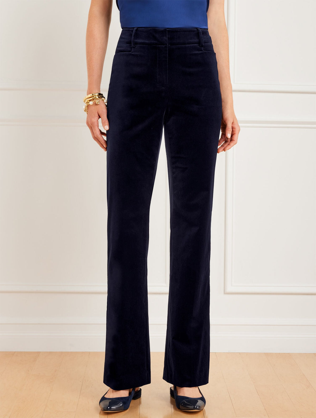 FLARE LEG VELVETEEN PANTS | Talbots