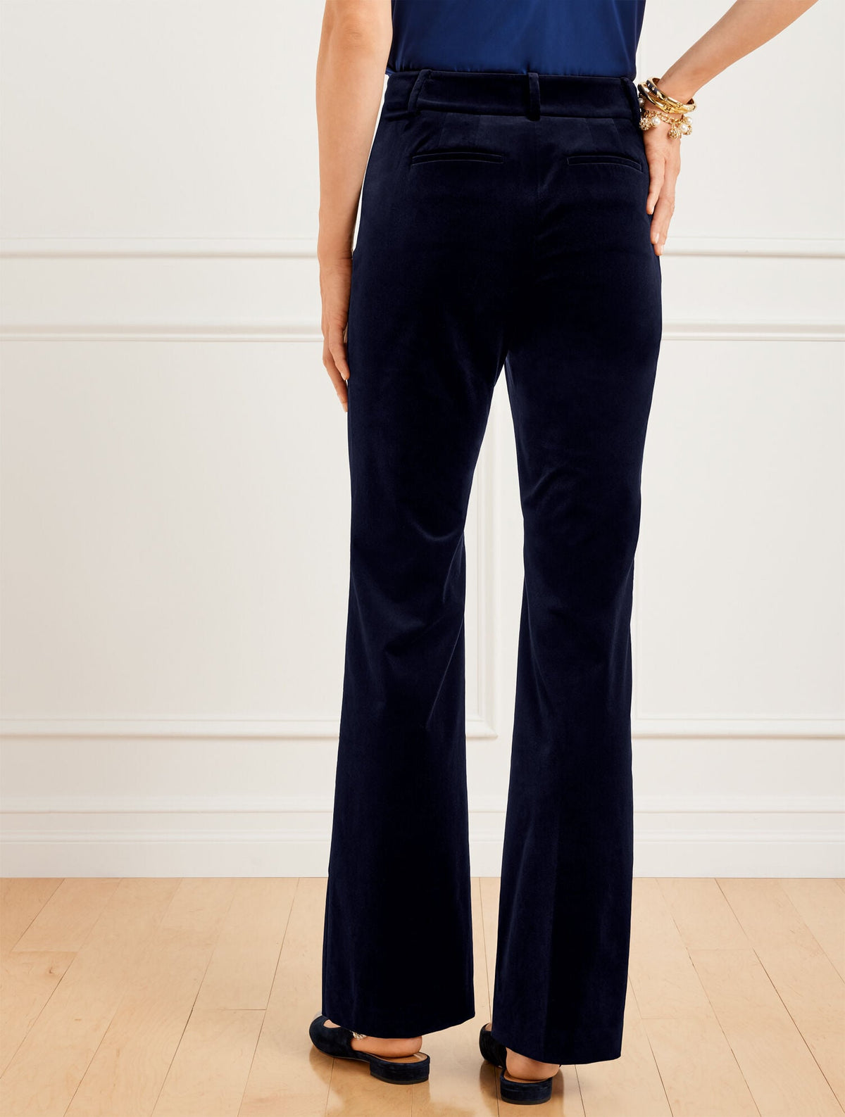 FLARE LEG VELVETEEN PANTS | Talbots