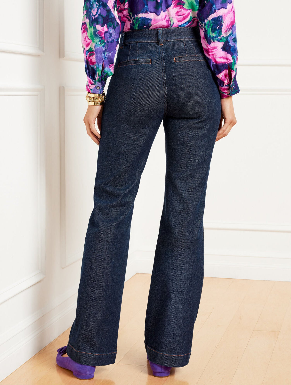 FLARE LEG JEANS - DAPHNE WASH | Talbots