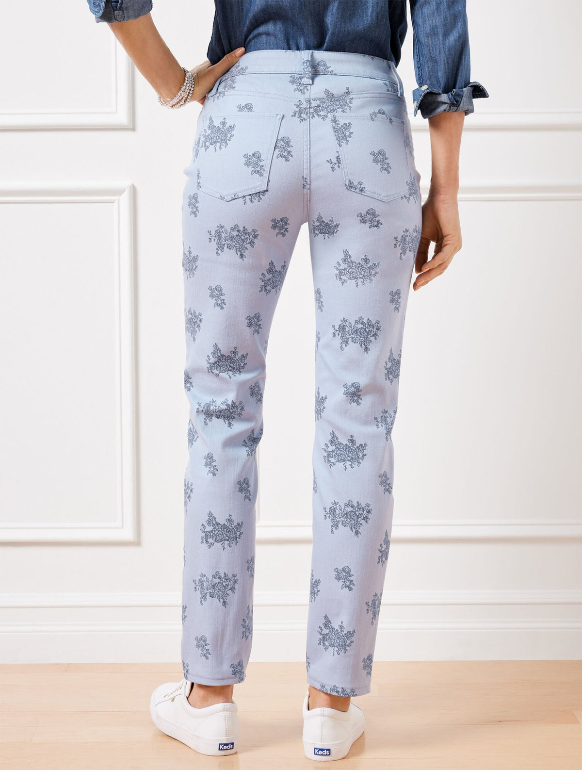SLIM ANKLE JEANS - FLORAL BUNCHES | Talbots