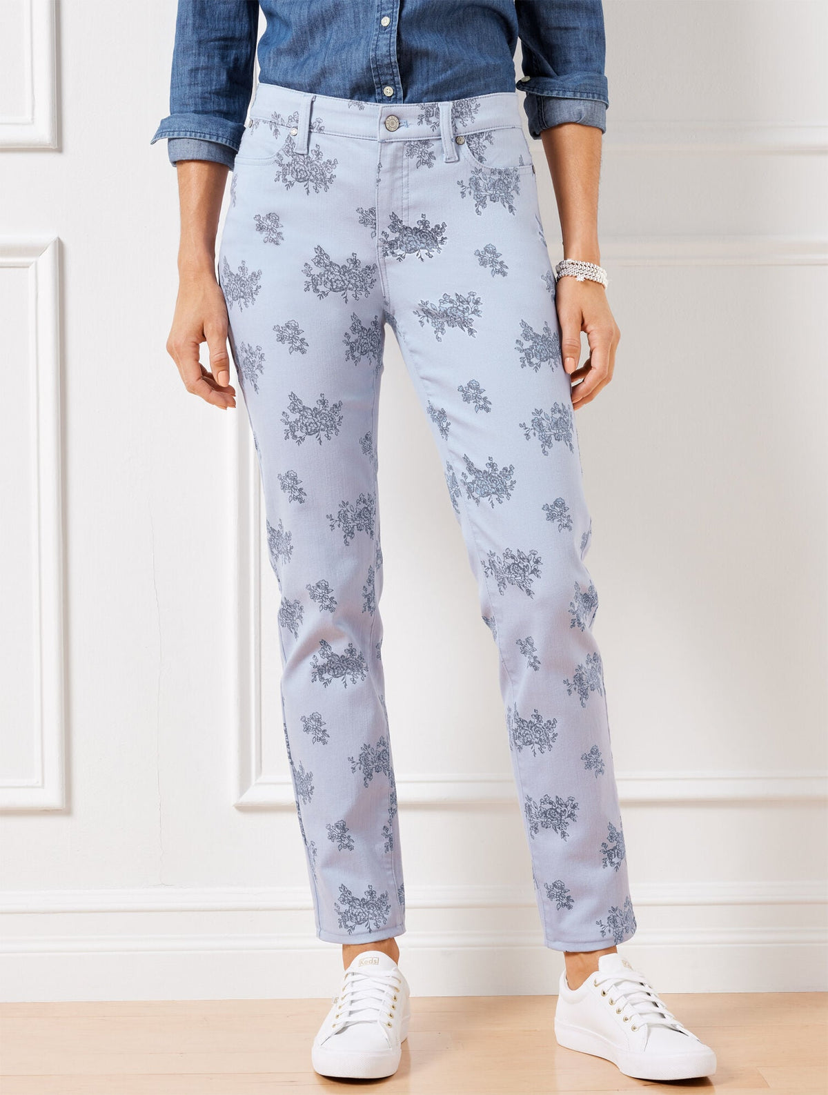 SLIM ANKLE JEANS - FLORAL BUNCHES | Talbots