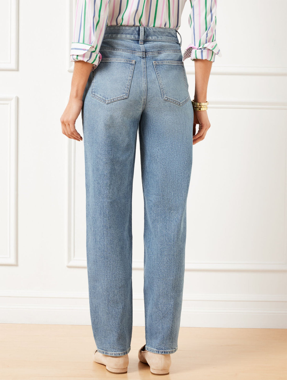 HIGH WAIST RELAXED JEANS - ALLENBY WASH | Talbots