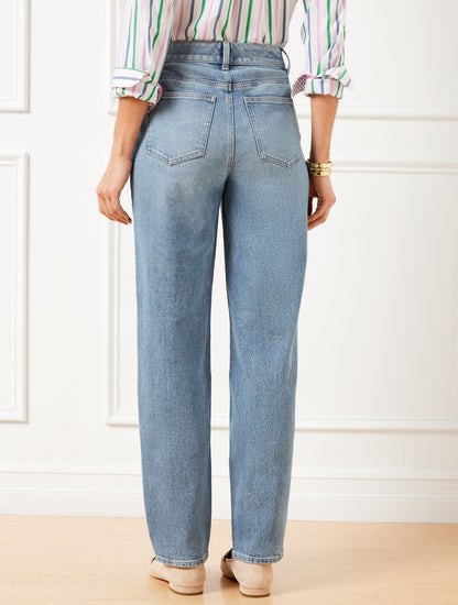 HIGH WAIST RELAXED JEANS - ALLENBY WASH | Talbots