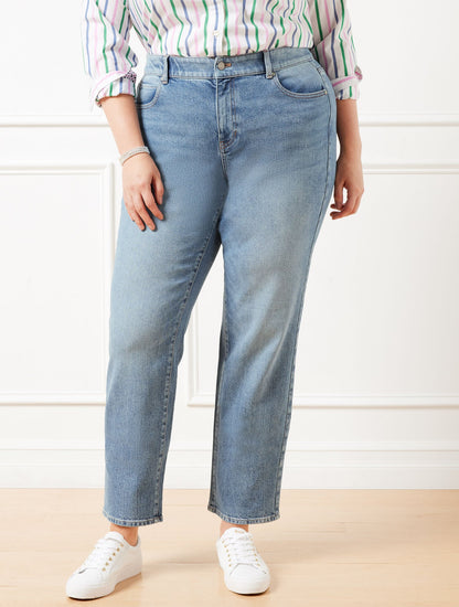 HIGH WAIST RELAXED JEANS - ALLENBY WASH | Talbots