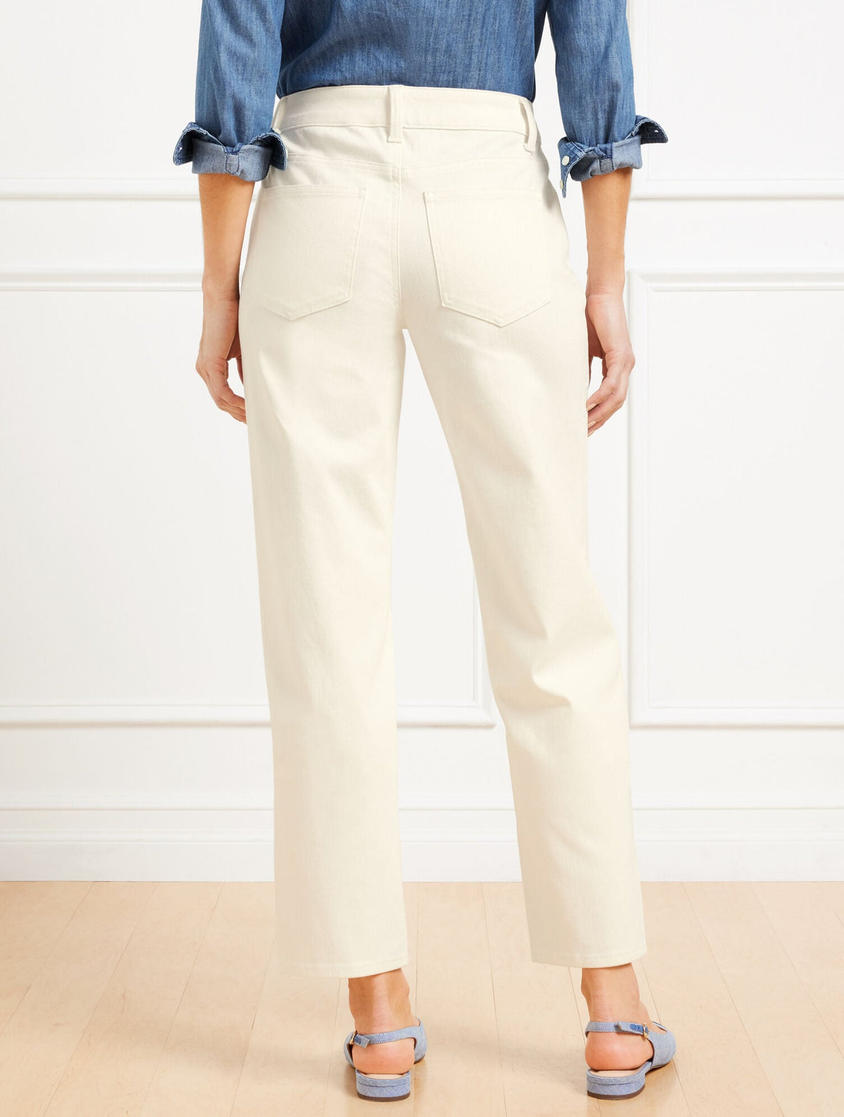 MID RISE STOVEPIPE STRAIGHT LEG JEANS | Talbots