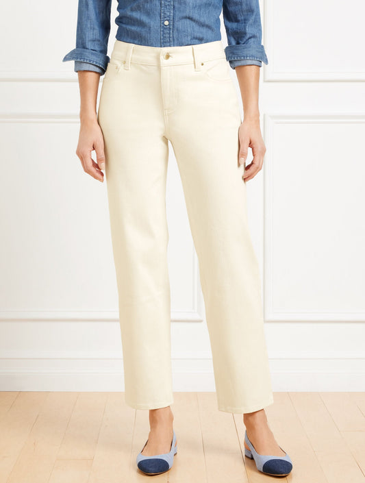 MID RISE STOVEPIPE STRAIGHT LEG JEANS | Talbots