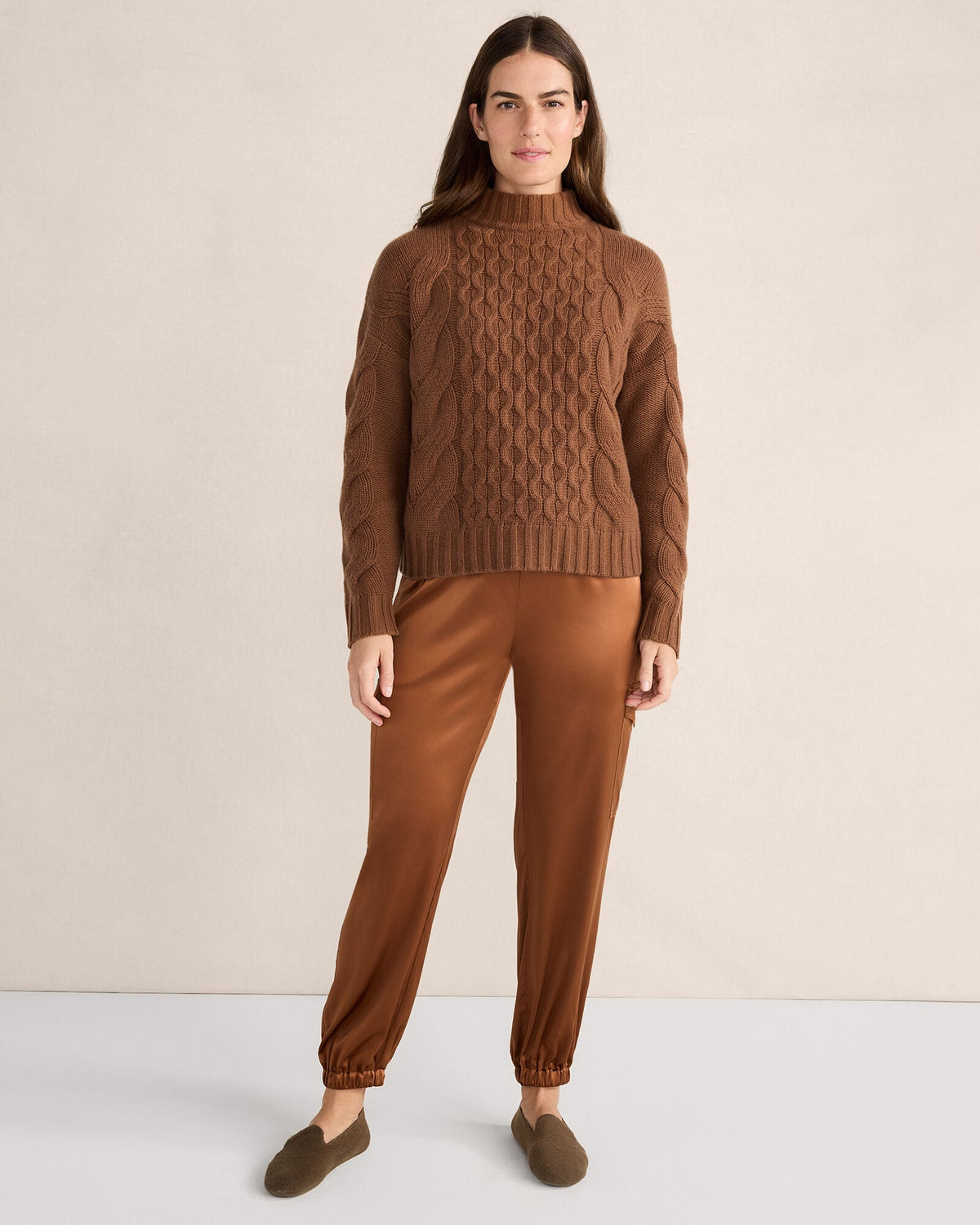 WASHABLE SILK DRAWSTRING CARGO JOGGERS | Talbots