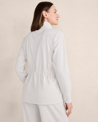 OTTOMAN RIB DRAWSTRING-WAIST TUNIC | Talbots