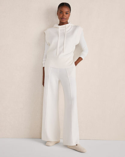 ORGANIC COTTON PINTUCK WIDE LEG PANTS | Talbots