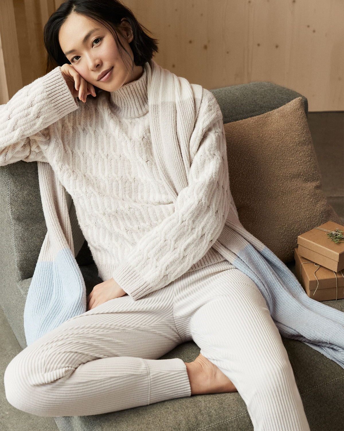 ORGANIC COTTON JACQUARD SWEATER | Talbots