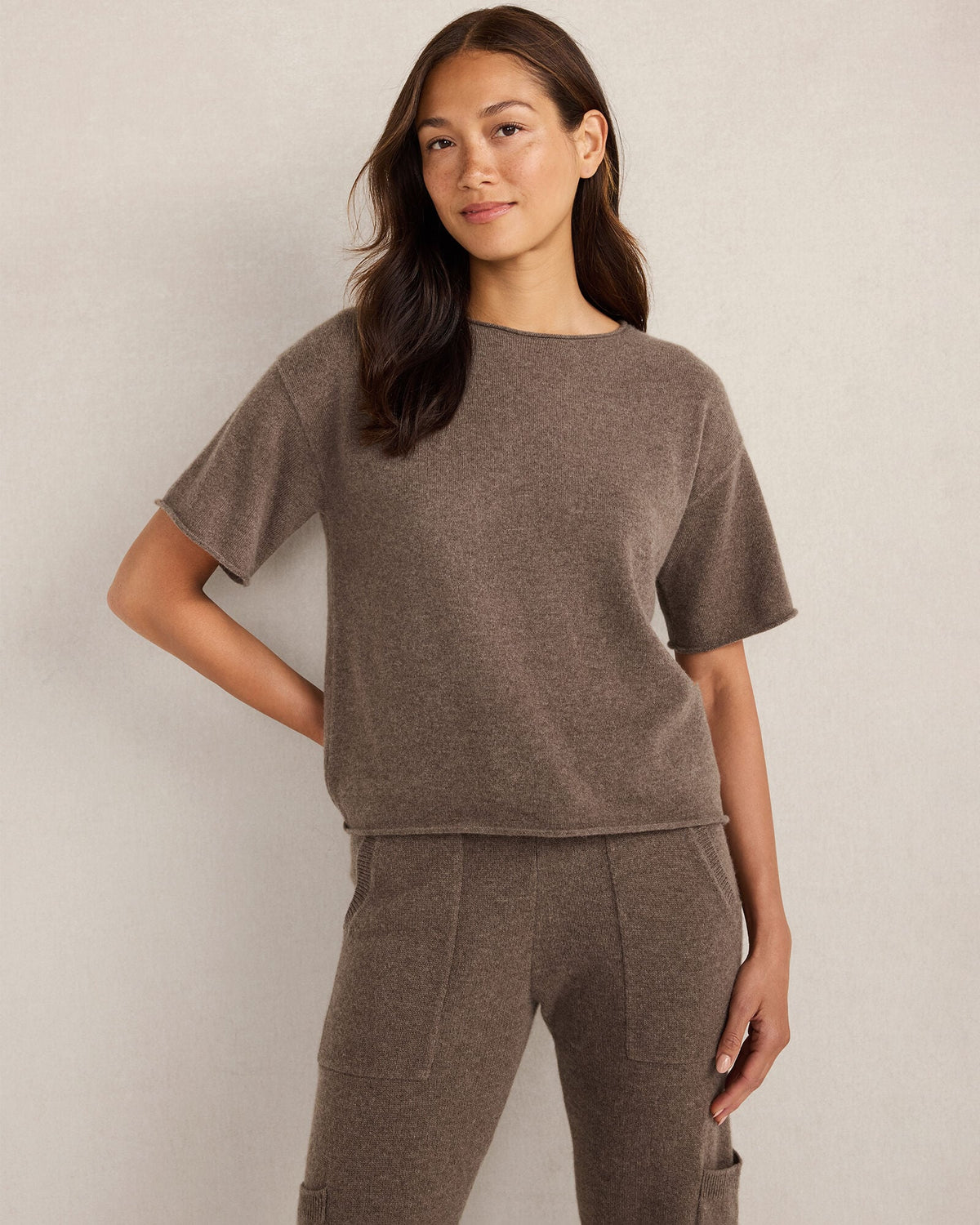 CASHMERE CREWNECK TEE | Talbots