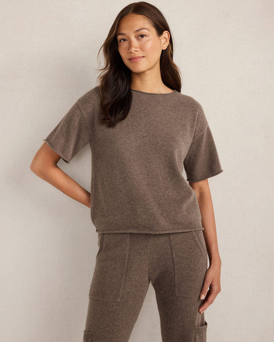 CASHMERE CREWNECK TEE | Talbots