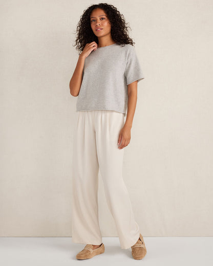 CASHMERE CREWNECK TEE | Talbots