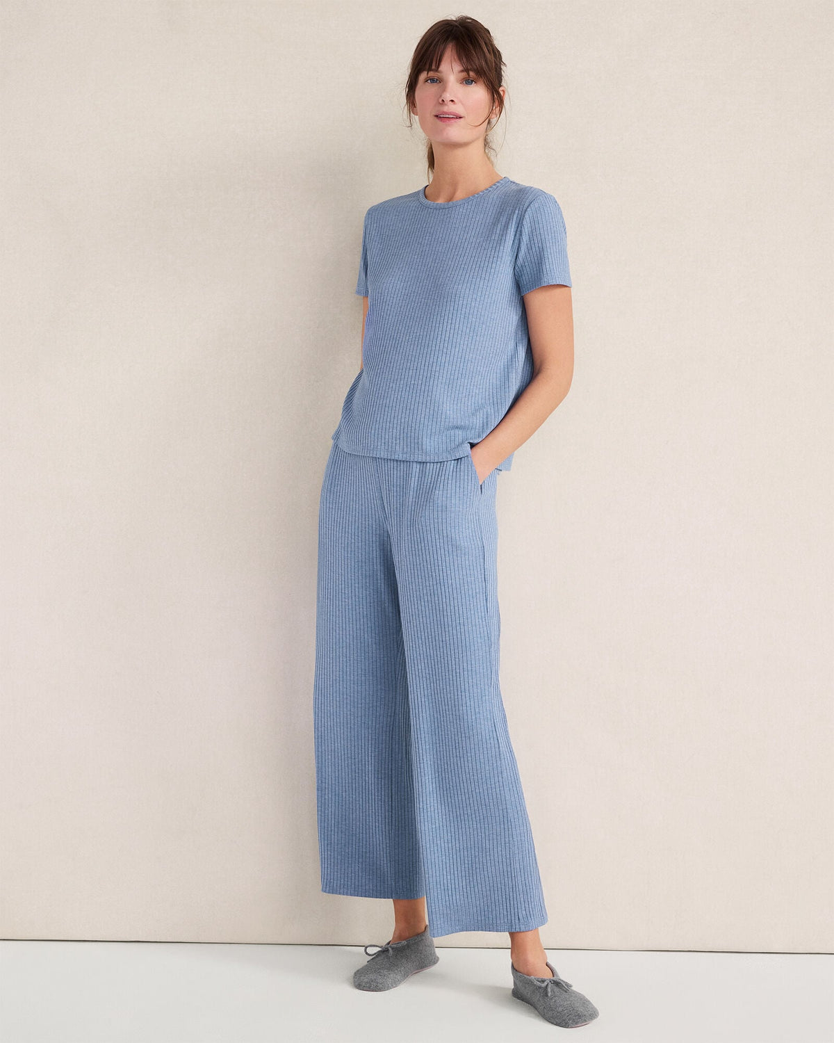 DRAPEY RIB KNIT PANTS | Talbots