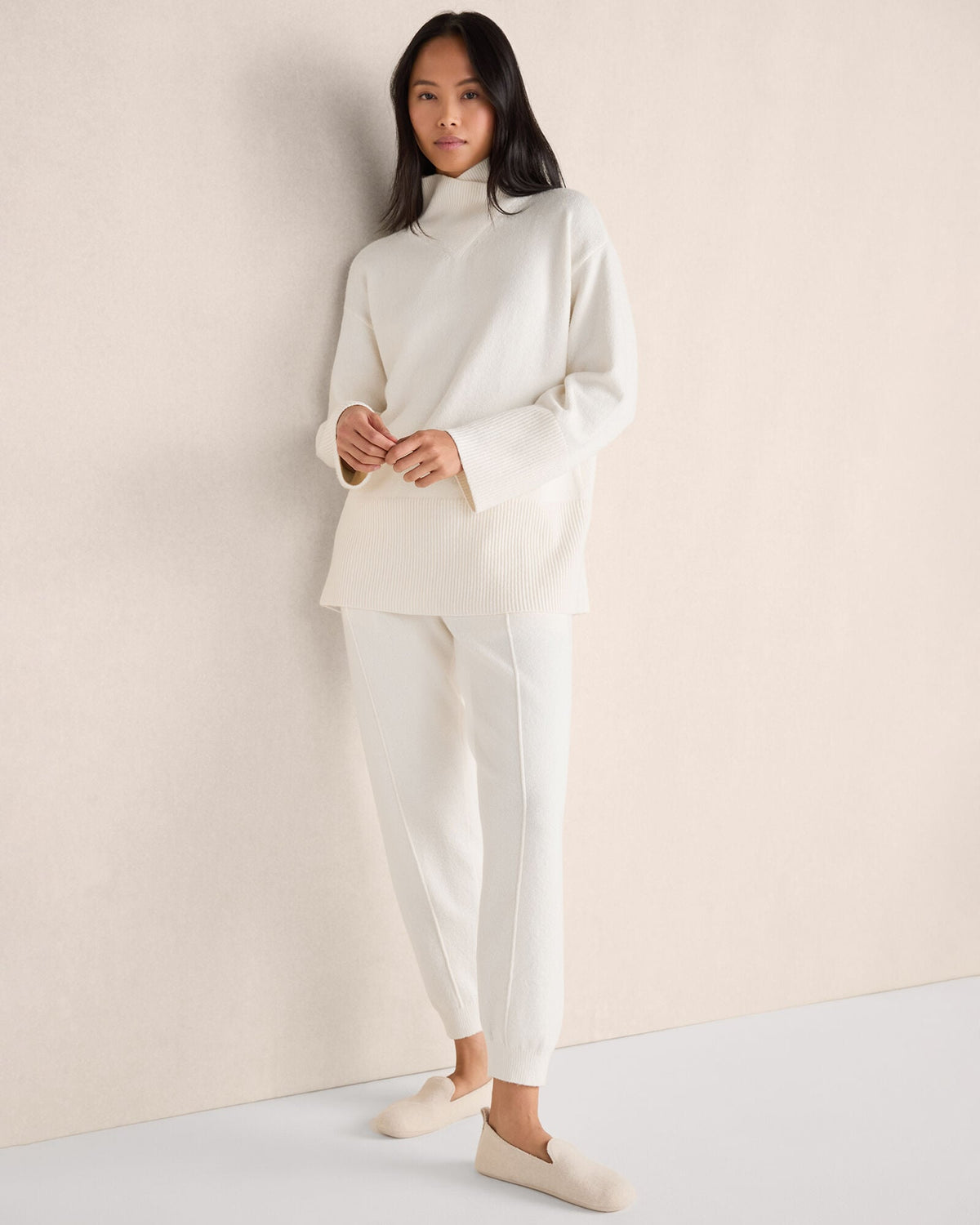 FELTED WOOL BLEND LOAFER SLIPPERS | Talbots
