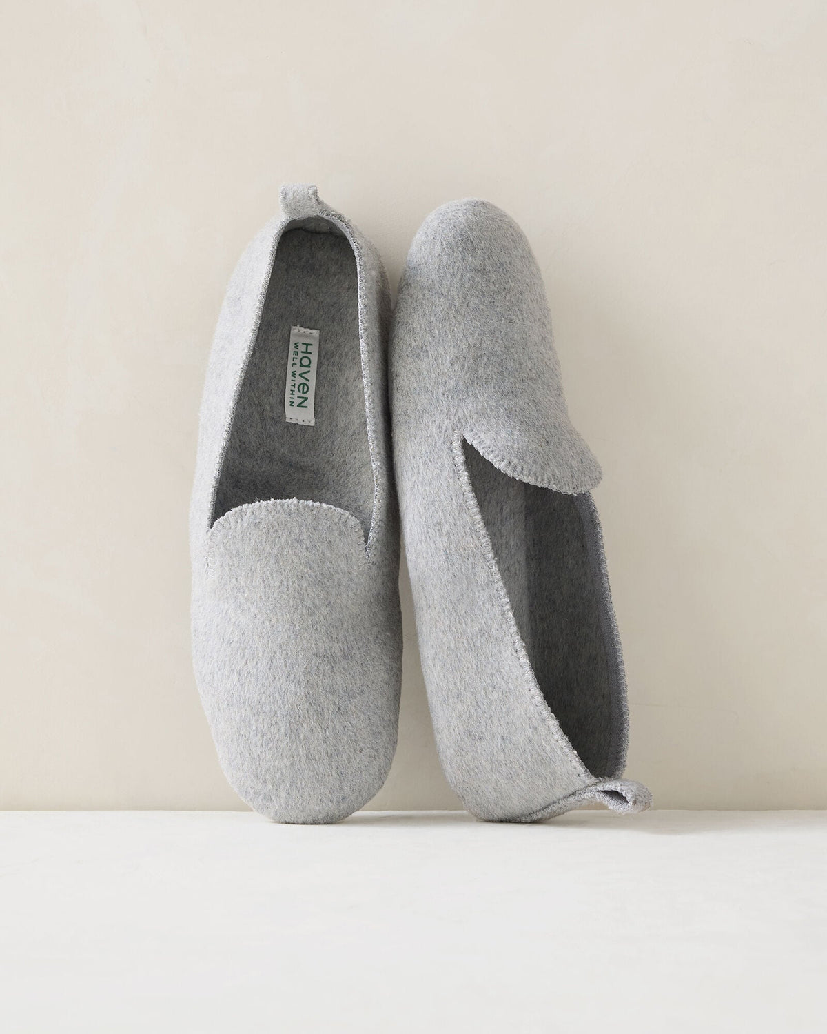 FELTED WOOL BLEND LOAFER SLIPPERS | Talbots