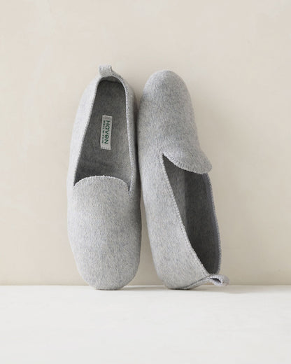 FELTED WOOL BLEND LOAFER SLIPPERS | Talbots