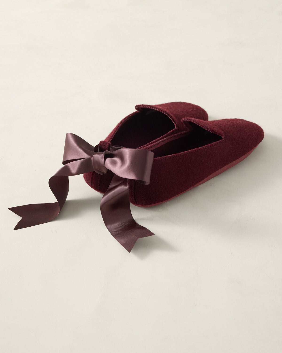 FELTED WOOL BLEND LOAFER SLIPPERS | Talbots