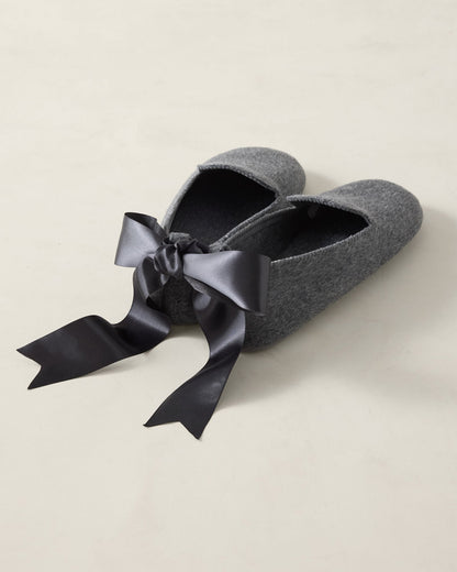 FELTED WOOL BLEND LOAFER SLIPPERS | Talbots