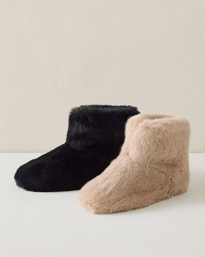 FAUX FUR BOOTIES | Talbots