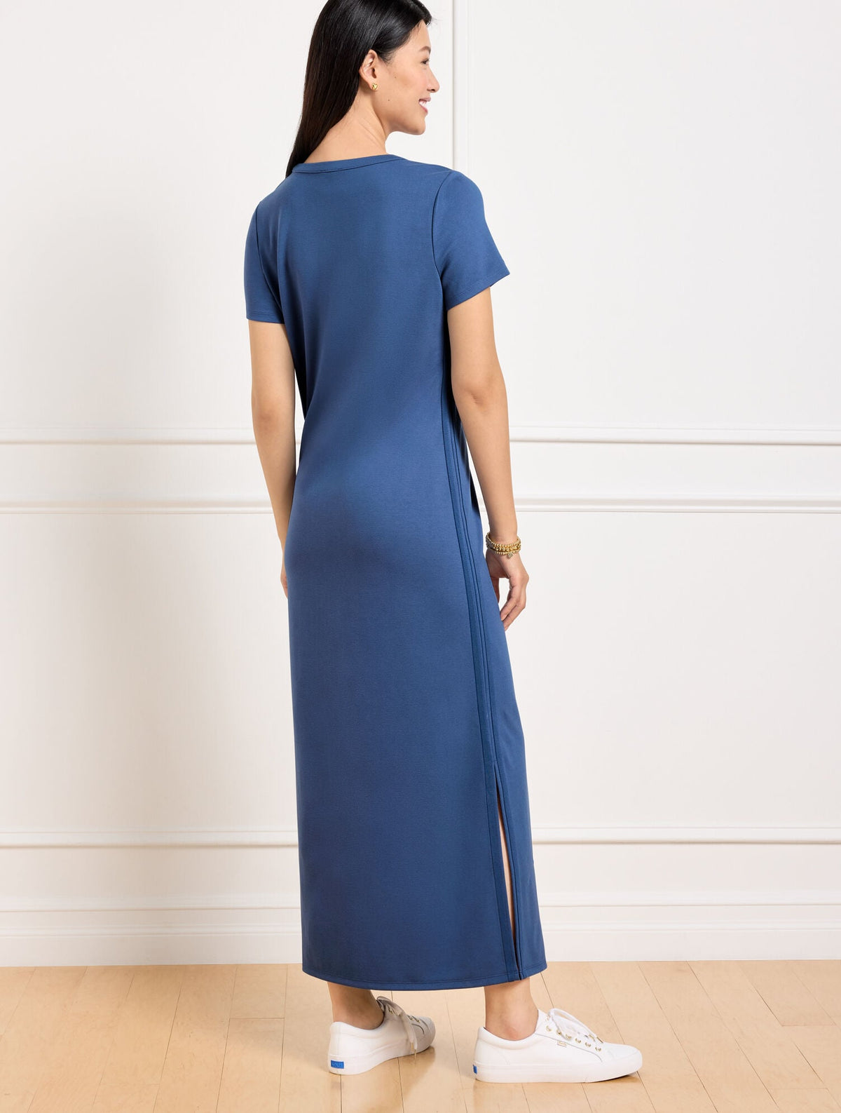 EFFORTLESS ULTRAKNIT SHORT SLEEVE MAXI DRESS | Talbots