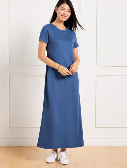EFFORTLESS ULTRAKNIT SHORT SLEEVE MAXI DRESS | Talbots