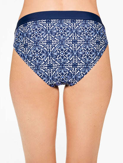 AQUA CLUB HIGH WAIST SWIM BOTTOM - IBIZA TILE | Talbots