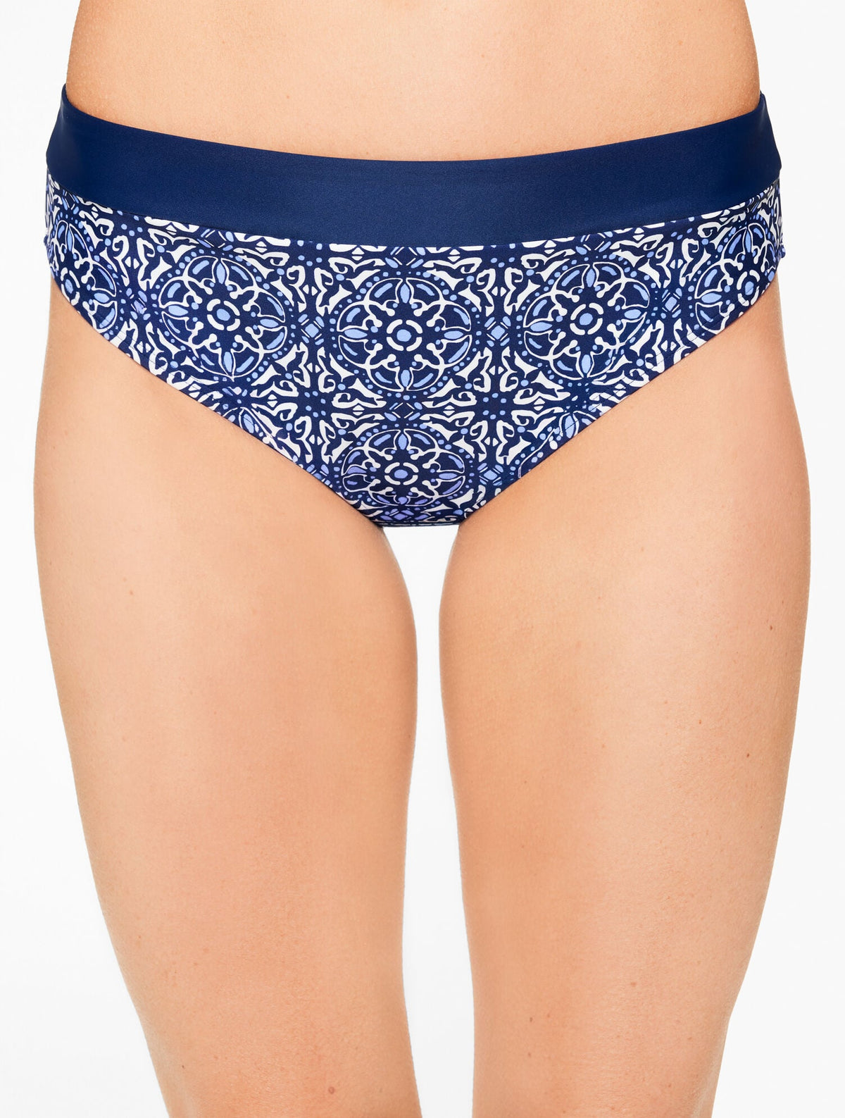 AQUA CLUB HIGH WAIST SWIM BOTTOM - IBIZA TILE | Talbots