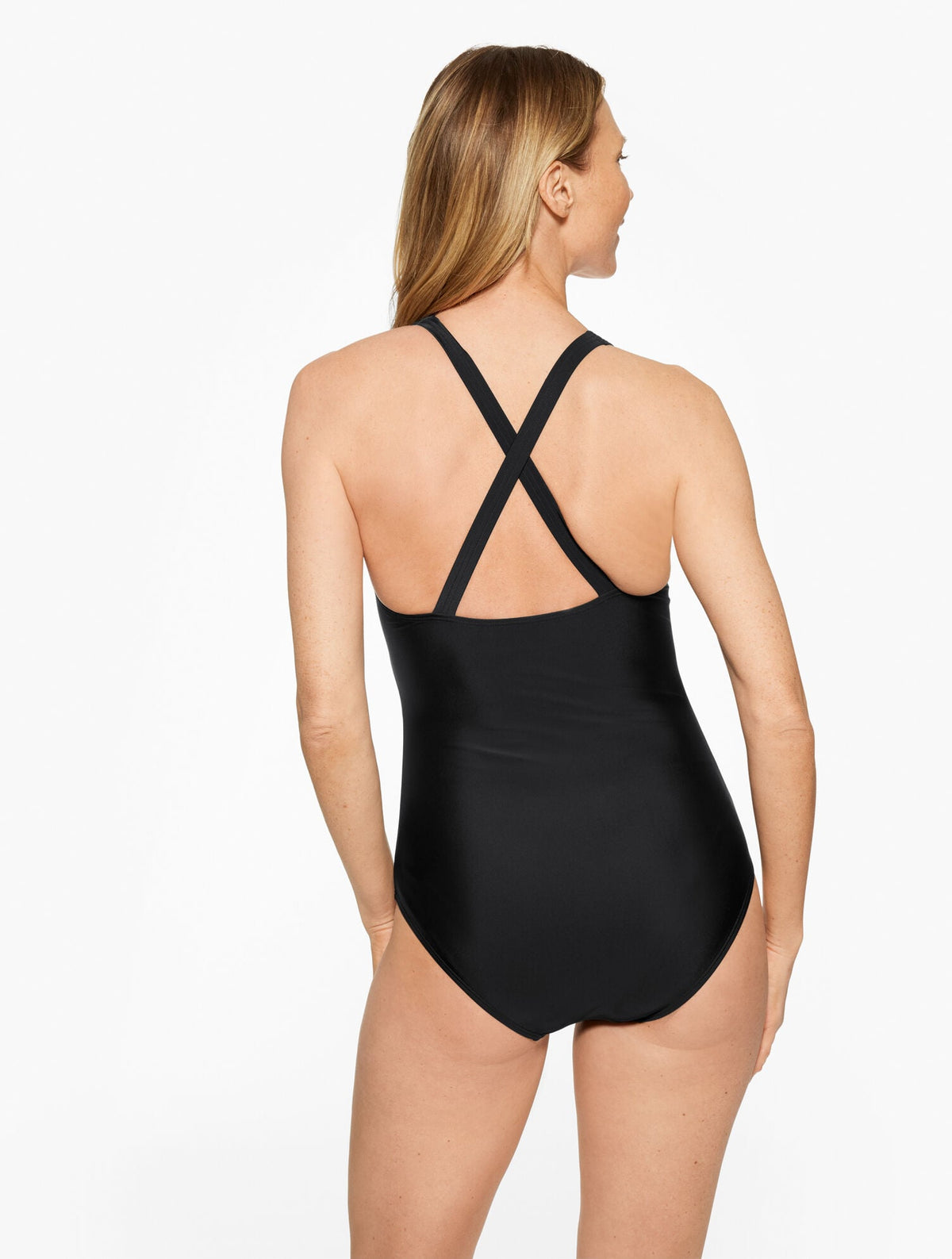 AQUA CLUB SCOOP NECK ONE-PIECE SWIMSUIT | Talbots