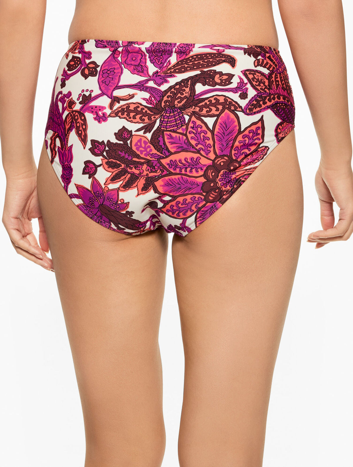 AQUA CLUB ULTRA HIGH WAIST SWIM BOTTOM - BALI BLOOMS | Talbots