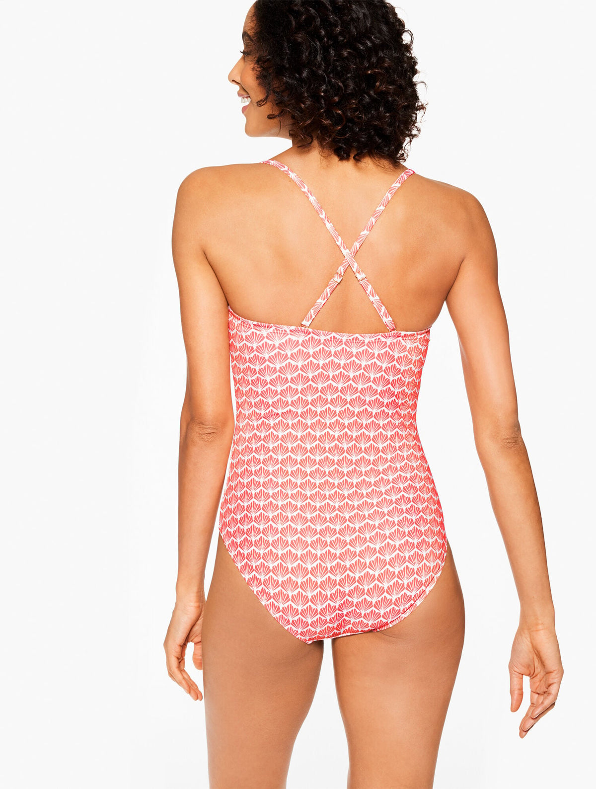 AQUA CLUB BANDEAU ONE-PIECE SWIMSUIT - FIJI SHELL | Talbots