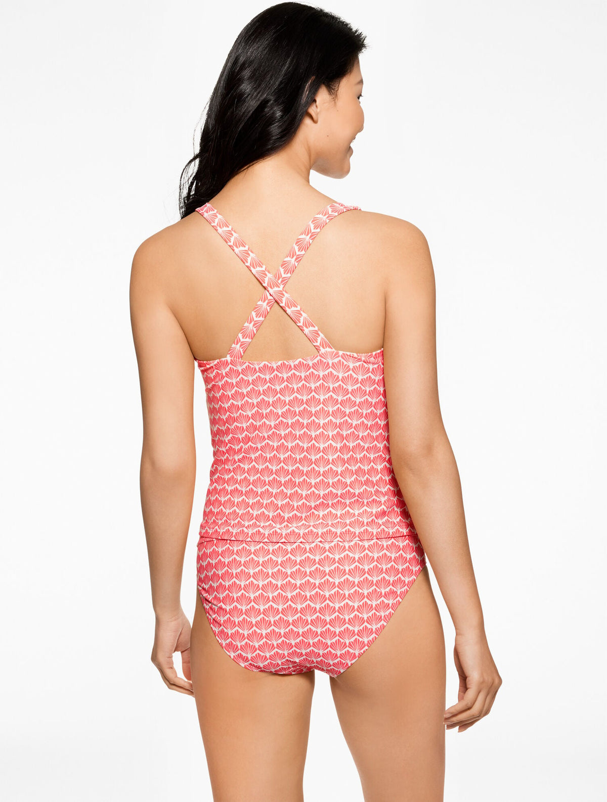 AQUA CLUB SCOOP NECK TANKINI - FIJI SHELL | Talbots