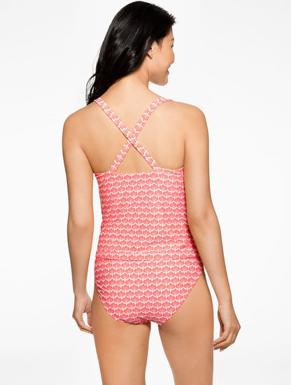 AQUA CLUB SCOOP NECK TANKINI - FIJI SHELL | Talbots