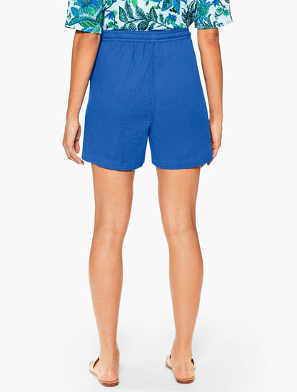 AQUA CLUB GAUZE SHORT COVER-UP | Talbots