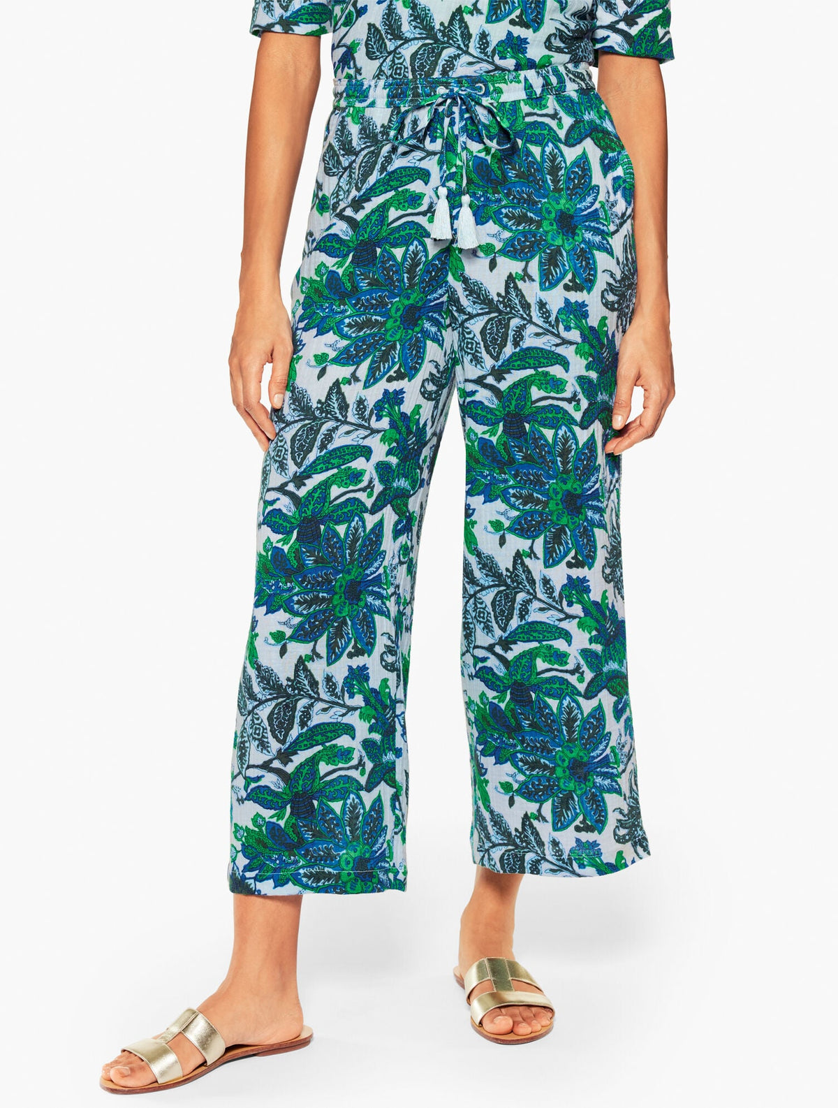 AQUA CLUB GAUZE PANT COVER-UP - BALI BLOOMS | Talbots
